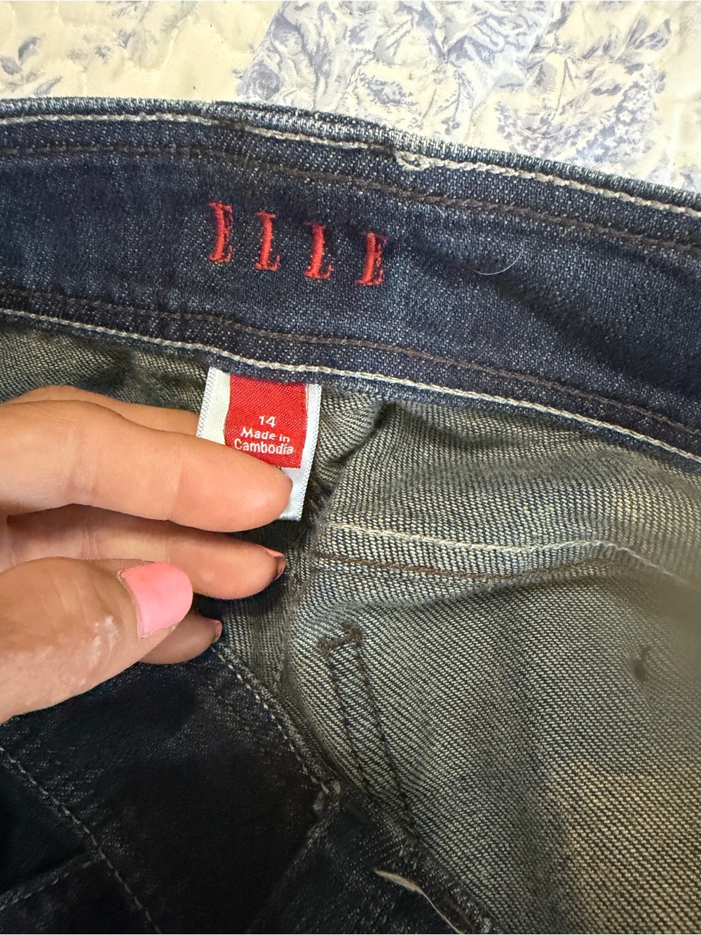 Elle Dark Blue Denim Mini Skirt - Picture 7 of 7